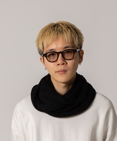 THE INOUE BROTHERS（ザイノウエブラザーズ）の「【別注】THE INOUE BROTHERS Snood Baby Alpaca TIB23-AL1121FG（ストール/ショール・メンズ・ブラック・ONE SIZE）」の10枚目の写真