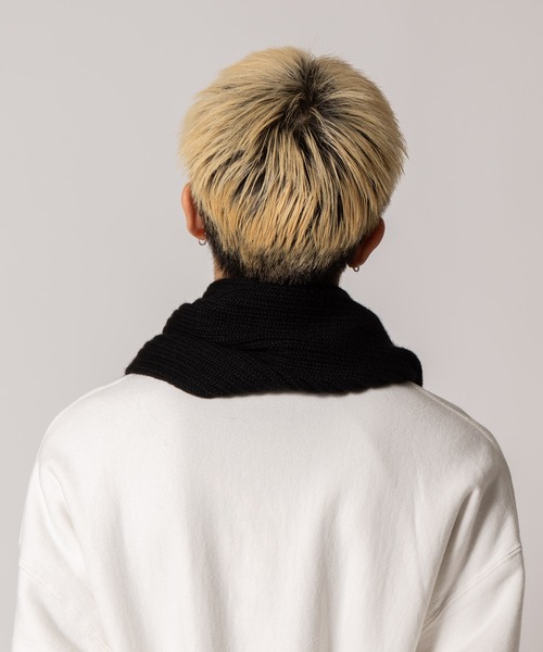 THE INOUE BROTHERS（ザイノウエブラザーズ）の「【別注】THE INOUE BROTHERS Snood Baby Alpaca TIB23-AL1121FG（ストール/ショール・メンズ・ブラック・ONE SIZE）」の12枚目の写真