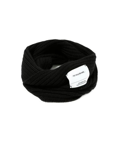 THE INOUE BROTHERS（ザイノウエブラザーズ）の「【別注】THE INOUE BROTHERS Snood Baby Alpaca TIB23-AL1121FG（ストール/ショール・メンズ・ブラック・ONE SIZE）」の3枚目の写真