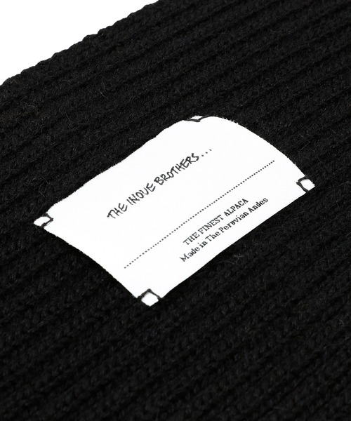 THE INOUE BROTHERS（ザイノウエブラザーズ）の「【別注】THE INOUE BROTHERS Snood Baby Alpaca TIB23-AL1121FG（ストール/ショール・メンズ・ブラック・ONE SIZE）」の9枚目の写真
