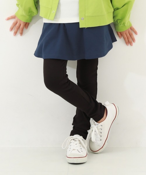 devirock（デビロック）の「【両側ポケット付き】ストレッチコットン 10分丈 無地スカッツ（スカート・キッズ・その他3/その他5/その他1/その他4/その他7/その他2/その他6/その他9/その他8/その他10/その他11/その他13/その他12・120cm/80ｃｍ/110cm/140cm/90cm/100cm/160cm/130cm/150cm）」の3枚目の写真