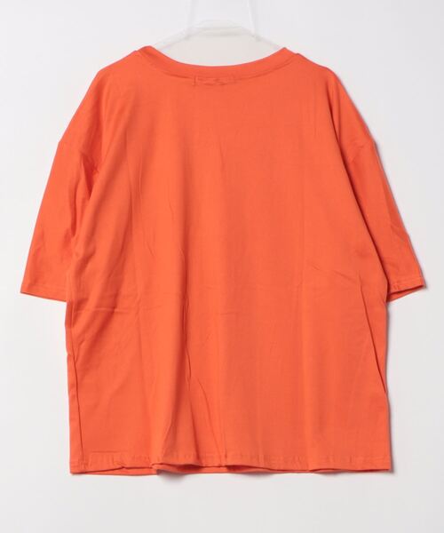 B.I.D.（ビーアイディー）の「【Bz】 [IZU] シンプルメッセージTシャツ（Tシャツ/カットソー・レディース・ホワイト/オレンジ/ブラック・FREE）」の4枚目の写真