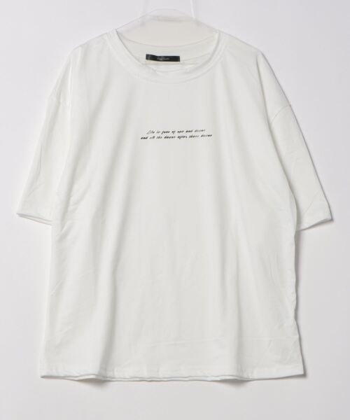 B.I.D.（ビーアイディー）の「【Bz】 [IZU] シンプルメッセージTシャツ（Tシャツ/カットソー・レディース・ホワイト/オレンジ/ブラック・FREE）」の6枚目の写真
