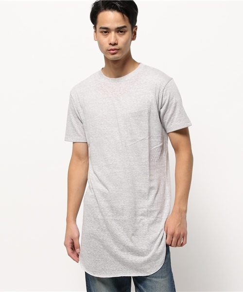 WHO'S WHO gallery（フーズフーギャラリー）の「【GIGGER】ロング丈サーマル（Tシャツ/カットソー・メンズ・ホワイト/ブラック/グレー・MEDIUM/LARGE）」の3枚目の写真