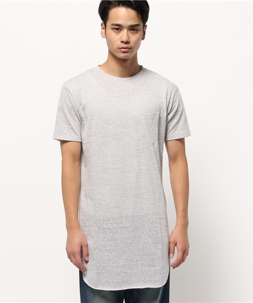 WHO'S WHO gallery（フーズフーギャラリー）の「【GIGGER】ロング丈サーマル（Tシャツ/カットソー・メンズ・ホワイト/ブラック/グレー・MEDIUM/LARGE）」の11枚目の写真