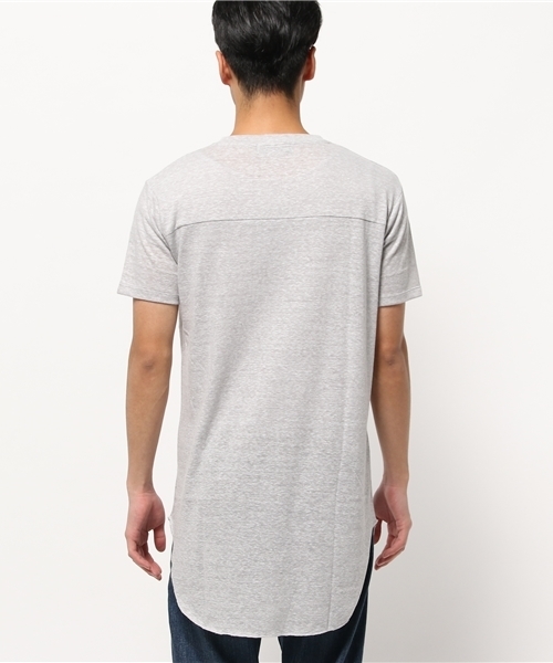 WHO'S WHO gallery（フーズフーギャラリー）の「【GIGGER】ロング丈サーマル（Tシャツ/カットソー・メンズ・ホワイト/ブラック/グレー・MEDIUM/LARGE）」の6枚目の写真