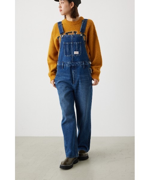 RODEO CROWNS WIDE BOWL（ロデオクラウンズワイドボウル）の「バックリボンサロペット（つなぎ/オールインワン・レディース・ブラック/ブルー・SMALL/MEDIUM）」の6枚目の写真