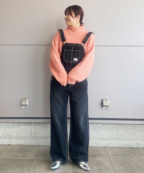 RODEO CROWNS WIDE BOWL（ロデオクラウンズワイドボウル）の「バックリボンサロペット（つなぎ/オールインワン・レディース・ブラック/ブルー・SMALL/MEDIUM）」の15枚目の写真