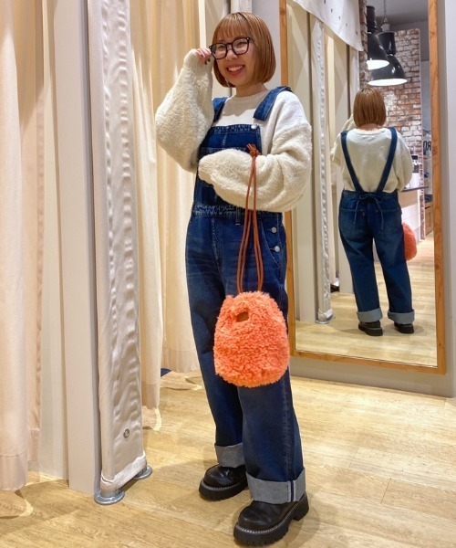 RODEO CROWNS WIDE BOWL（ロデオクラウンズワイドボウル）の「バックリボンサロペット（つなぎ/オールインワン・レディース・ブラック/ブルー・SMALL/MEDIUM）」の19枚目の写真