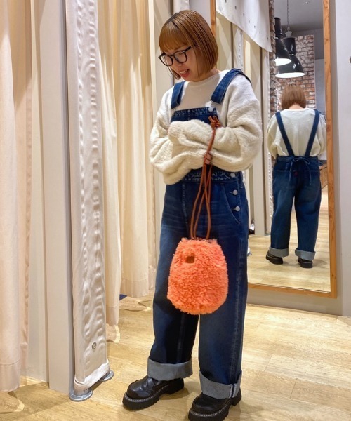 RODEO CROWNS WIDE BOWL（ロデオクラウンズワイドボウル）の「バックリボンサロペット（つなぎ/オールインワン・レディース・ブラック/ブルー・SMALL/MEDIUM）」の20枚目の写真