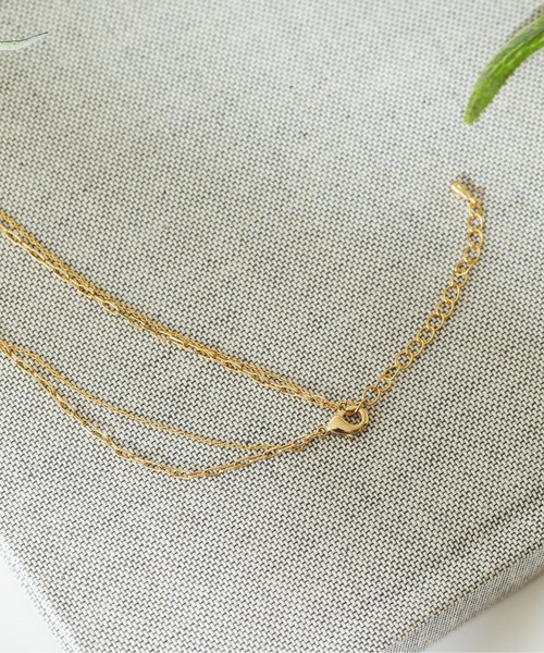 Kana（カナ）の「一粒パール 2連 チェーン ネックレス パーティー 結婚式 お呼ばれ オケージョン（ネックレス・レディース・シルバー/ゴールド・フリー）」の8枚目の写真