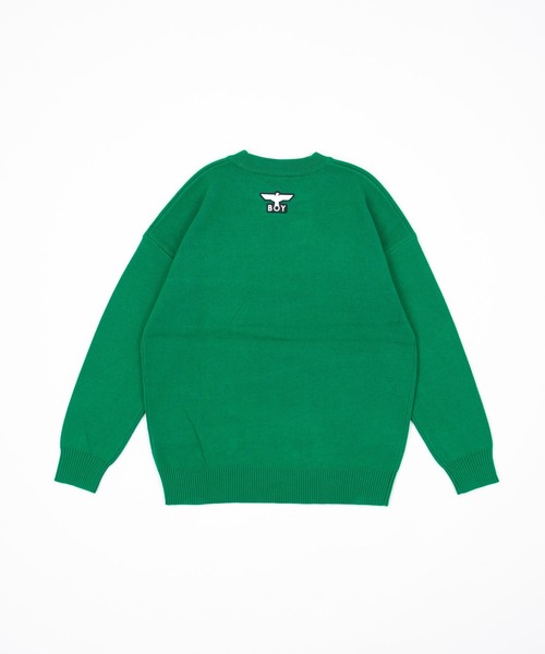 BOY LONDON(ボーイロンドン)の「【BOY LONDON】LOGO KNIT PULLOVER(ニット/セーター・メンズ・グリーン・M/L/S)」の2枚目の写真