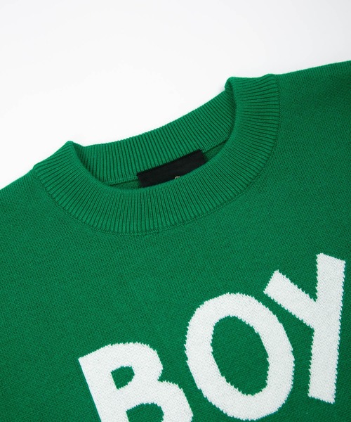 BOY LONDON(ボーイロンドン)の「【BOY LONDON】LOGO KNIT PULLOVER(ニット/セーター・メンズ・グリーン・M/L/S)」の3枚目の写真