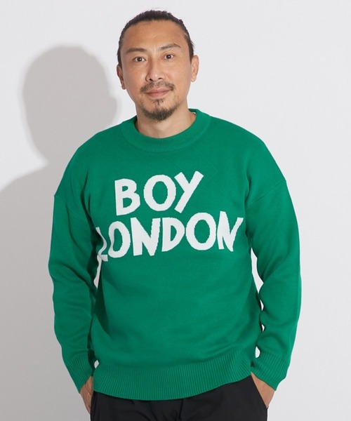 BOY LONDON(ボーイロンドン)の「【BOY LONDON】LOGO KNIT PULLOVER(ニット/セーター・メンズ・グリーン・M/L/S)」の7枚目の写真