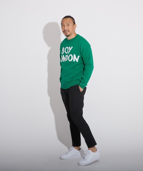 BOY LONDON(ボーイロンドン)の「【BOY LONDON】LOGO KNIT PULLOVER(ニット/セーター・メンズ・グリーン・M/L/S)」の9枚目の写真