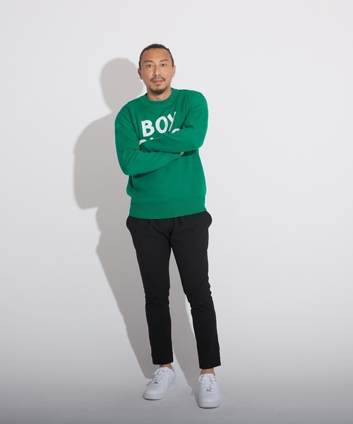 BOY LONDON(ボーイロンドン)の「【BOY LONDON】LOGO KNIT PULLOVER(ニット/セーター・メンズ・グリーン・M/L/S)」の11枚目の写真