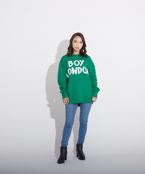 BOY LONDON(ボーイロンドン)の「【BOY LONDON】LOGO KNIT PULLOVER(ニット/セーター・メンズ・グリーン・M/L/S)」の14枚目の写真