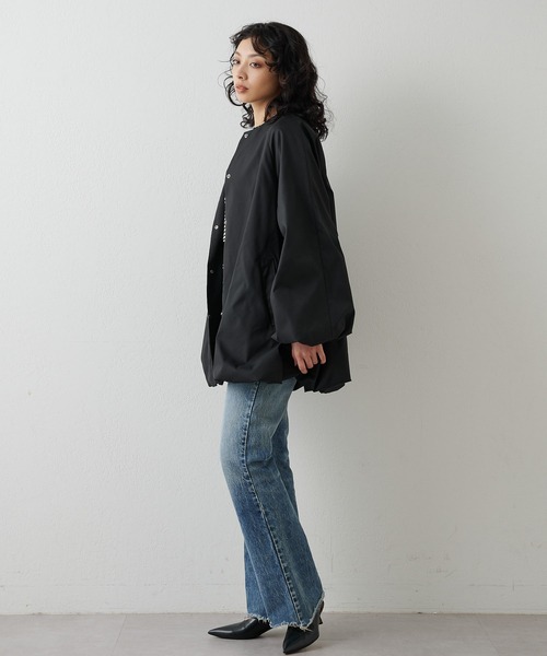 THE PAUSE】バルーンミドルコート（ノーカラーコート）｜Whim Gazette