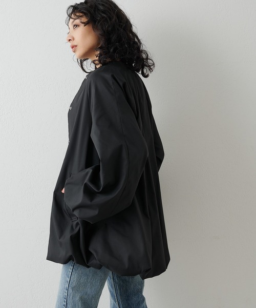 THE PAUSE】バルーンミドルコート（ノーカラーコート）｜Whim Gazette