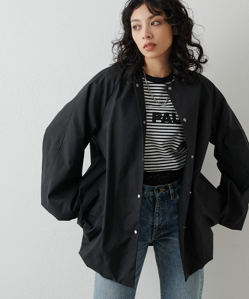 THE PAUSE】バルーンミドルコート（ノーカラーコート）｜Whim Gazette