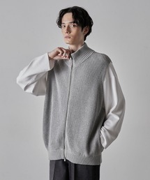 CLEL（クレイル）の「【CLEL】Loose low gauge driver's knit vest/ルーズローゲージドライバーズニットベスト（ベスト）」