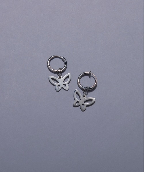 Ellno Loset（エルノロゼット）の「バタフライイヤリング/片耳（イヤリング・メンズ・シルバー・FREE）」の4枚目の写真