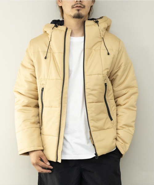 STYLEBLOCK(スタイルブロック)の「デュスポ中綿止水ZIPブルゾン(ダウンジャケット/コート・メンズ・レッド/チャコール/ネイビー/ブラック/カーキ/ベージュ・L/M)」の1枚目の写真