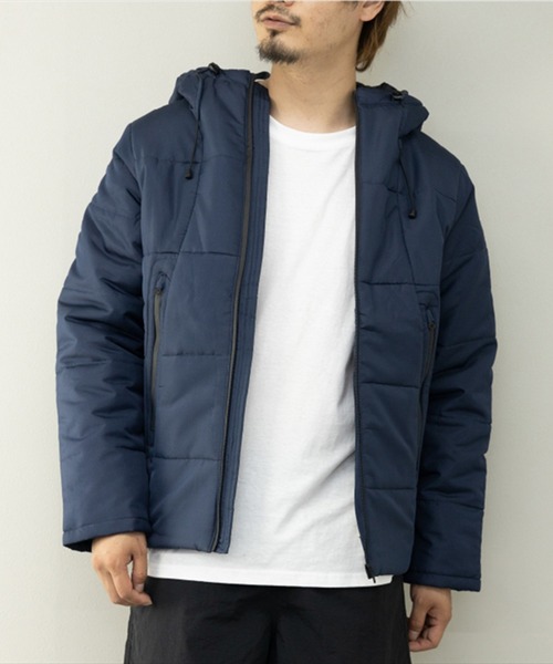 STYLEBLOCK(スタイルブロック)の「デュスポ中綿止水ZIPブルゾン(ダウンジャケット/コート・メンズ・レッド/チャコール/ネイビー/ブラック/カーキ/ベージュ・L/M)」の5枚目の写真