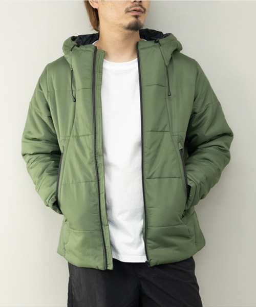 STYLEBLOCK(スタイルブロック)の「デュスポ中綿止水ZIPブルゾン(ダウンジャケット/コート・メンズ・レッド/チャコール/ネイビー/ブラック/カーキ/ベージュ・L/M)」の4枚目の写真