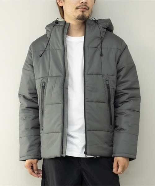 STYLEBLOCK(スタイルブロック)の「デュスポ中綿止水ZIPブルゾン(ダウンジャケット/コート・メンズ・レッド/チャコール/ネイビー/ブラック/カーキ/ベージュ・L/M)」の3枚目の写真