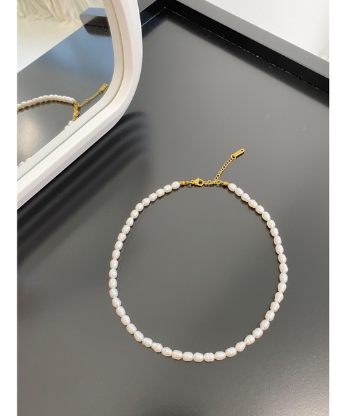 JUMELLE（ジュメロ）の「【淡水パール使用】Pearl necklace（ネックレス・レディース・ホワイト・FREE）」の5枚目の写真