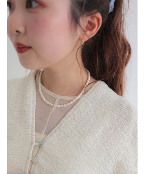JUMELLE（ジュメロ）の「【淡水パール使用】Pearl necklace（ネックレス・レディース・ホワイト・FREE）」の9枚目の写真
