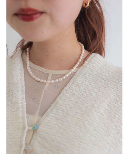 JUMELLE（ジュメロ）の「【淡水パール使用】Pearl necklace（ネックレス・レディース・ホワイト・FREE）」の10枚目の写真
