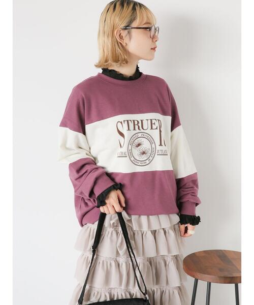 ehka sopo（エヘカソポ）の「ラメフレア袖カットソー（Tシャツ/カットソー・レディース・ベージュ/ブラック/ピンク/オフホワイト・F）」の7枚目の写真