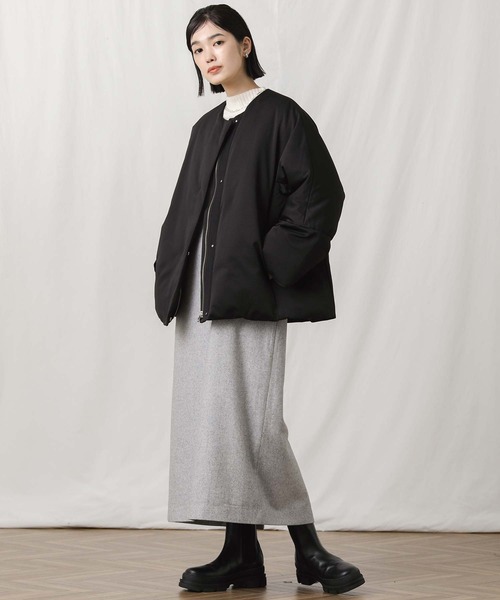 Gready Brilliant（グレディブリリアン）の「マフラードルマンダウンジャケット（ダウンジャケット/コート・レディース・ブラック/アイボリー・38）」の10枚目の写真