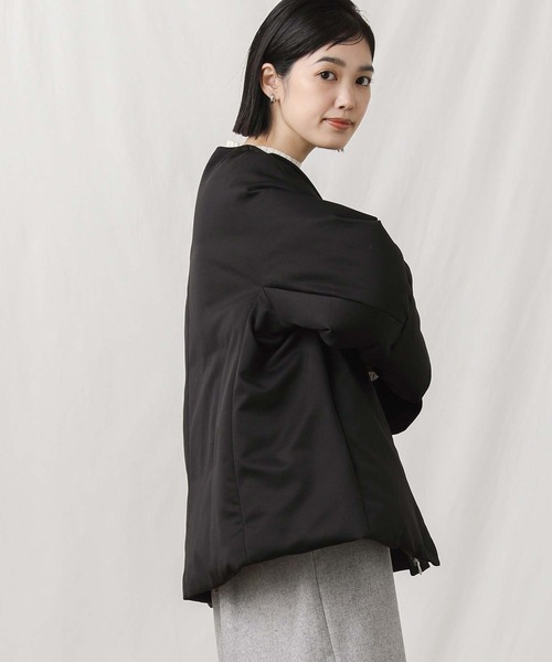 Gready Brilliant（グレディブリリアン）の「マフラードルマンダウンジャケット（ダウンジャケット/コート・レディース・ブラック/アイボリー・38）」の14枚目の写真