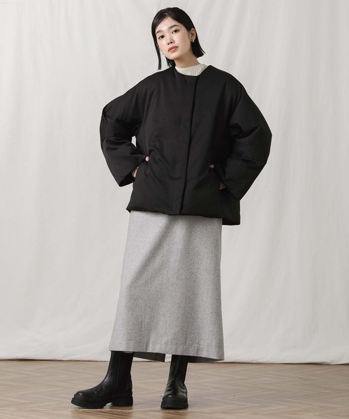 Gready Brilliant（グレディブリリアン）の「マフラードルマンダウンジャケット（ダウンジャケット/コート・レディース・ブラック/アイボリー・38）」の16枚目の写真