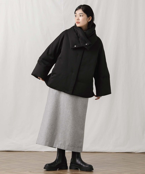 Gready Brilliant（グレディブリリアン）の「マフラードルマンダウンジャケット（ダウンジャケット/コート・レディース・ブラック/アイボリー・38）」の18枚目の写真