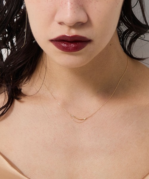 JUPITER（ジュピター）の「【K18】ゴールドラインバーネックレス/金属アレルギー対応<動画あり><全長約39.5cm(調節した時の長さ36㎝)>（ネックレス・レディース・イエローゴールド・FREE）」の13枚目の写真