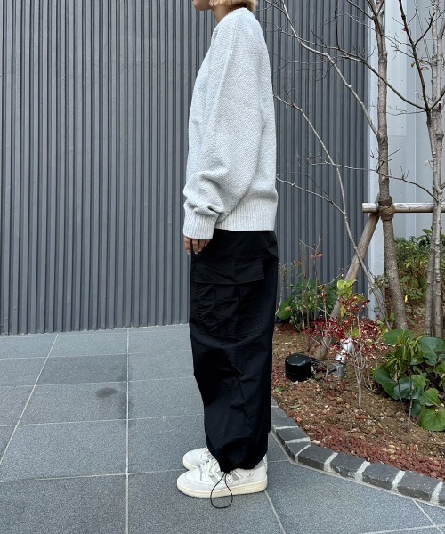 flaner（フラネ）の「Seed stitch knit / 鹿の子編みニット（ニット/セーター・レディース・ブラック/ブラウン/グレー・LARGE/MEDIUM）」の7枚目の写真