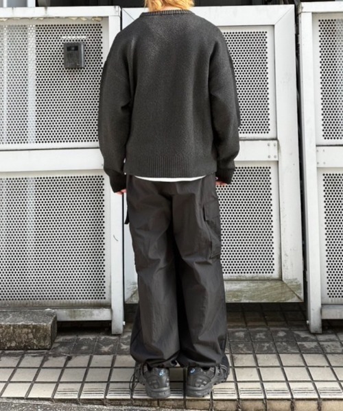 flaner（フラネ）の「Seed stitch knit / 鹿の子編みニット（ニット/セーター・レディース・ブラック/ブラウン/グレー・LARGE/MEDIUM）」の11枚目の写真
