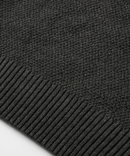 flaner（フラネ）の「Seed stitch knit / 鹿の子編みニット（ニット/セーター・レディース・ブラック/ブラウン/グレー・LARGE/MEDIUM）」の14枚目の写真