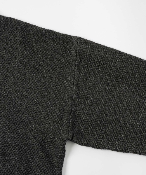 flaner（フラネ）の「Seed stitch knit / 鹿の子編みニット（ニット/セーター・レディース・ブラック/ブラウン/グレー・LARGE/MEDIUM）」の16枚目の写真