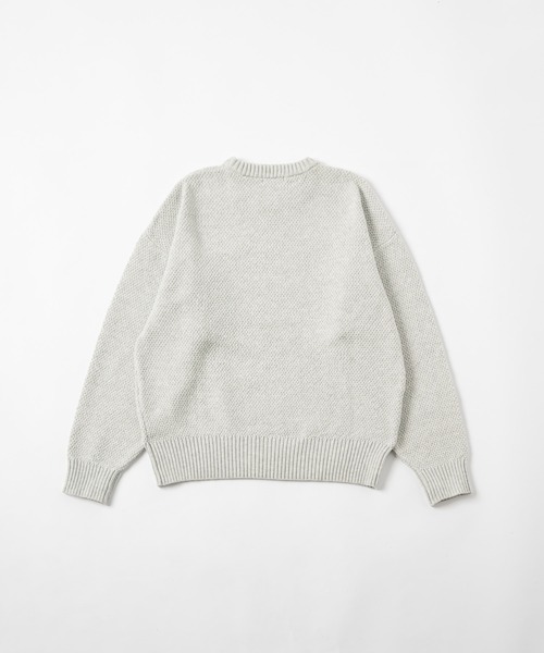 flaner（フラネ）の「Seed stitch knit / 鹿の子編みニット（ニット/セーター・レディース・ブラック/ブラウン/グレー・LARGE/MEDIUM）」の20枚目の写真