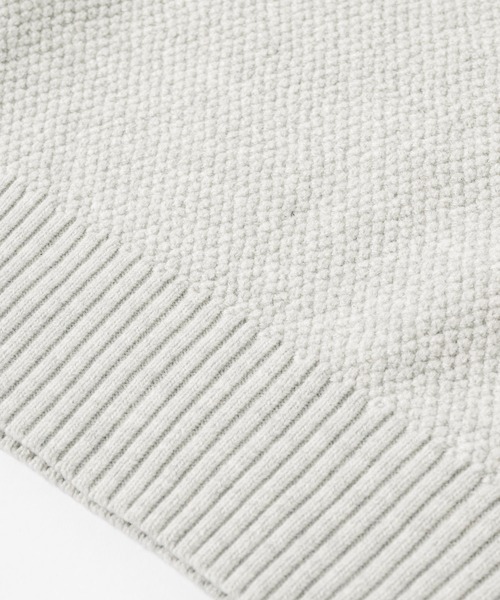 flaner（フラネ）の「Seed stitch knit / 鹿の子編みニット（ニット/セーター・レディース・ブラック/ブラウン/グレー・LARGE/MEDIUM）」の21枚目の写真