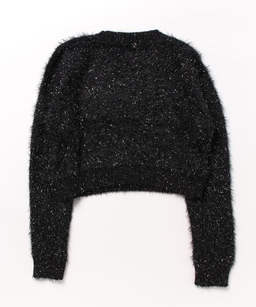 SpRay（スプレイ）の「スパークラメクロップドニット（ニット/セーター・レディース・ボルドー/ブラウン/アイボリー/ブラック/ライトベージュ・FREE）」の10枚目の写真