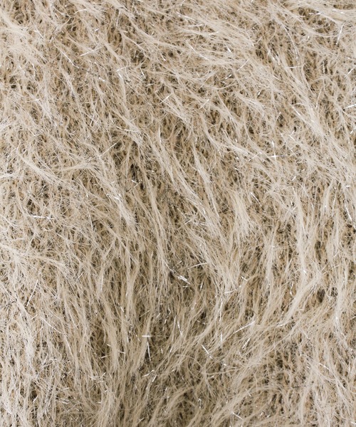 SpRay（スプレイ）の「スパークラメクロップドニット（ニット/セーター・レディース・ボルドー/ブラウン/アイボリー/ブラック/ライトベージュ・FREE）」の7枚目の写真