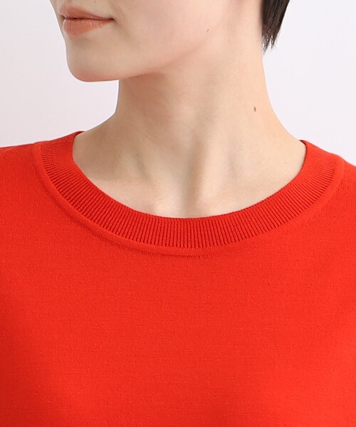 INDIVI(インディヴィ)の「◆【日本製/ウール混/洗える】オーバーサイズニット(ニット/セーター・レディース・ライトベージュ/ブラック/グレー系4/ダークグリーン/ブルー/レッド系1・38/05/34/13/15 )」の21枚目の写真