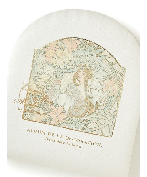 gelato pique（ジェラートピケ）の「【ミュシャ】ミラー（手鏡/メイクミラー・レディース・ピンク/アイボリー・FREE）」の4枚目の写真