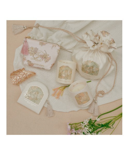 gelato pique（ジェラートピケ）の「【ミュシャ】ミラー（手鏡/メイクミラー・レディース・ピンク/アイボリー・FREE）」の8枚目の写真